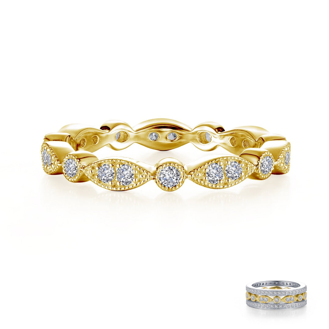 Stackable Wave Eternity Band