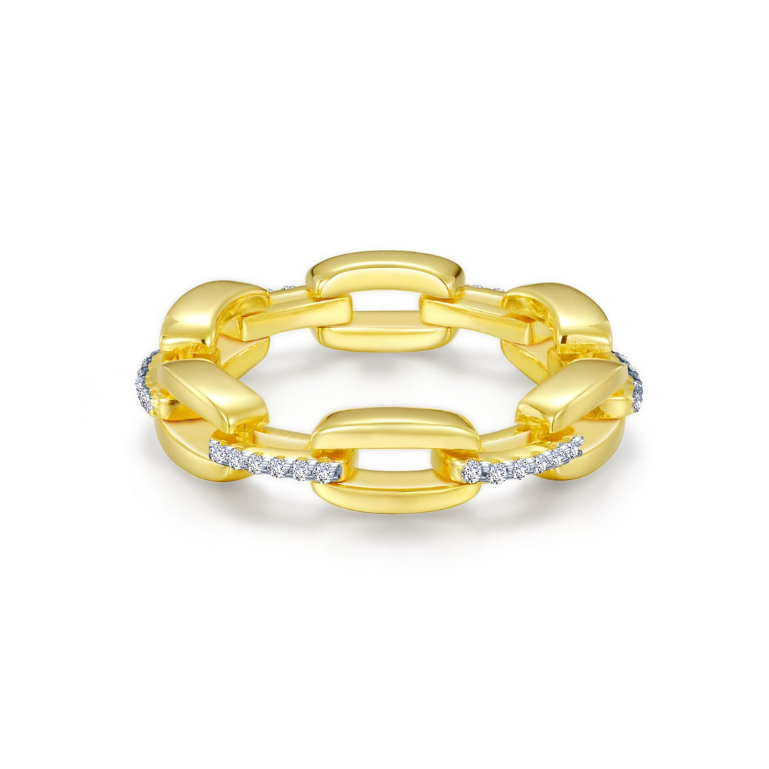 2-Tone Paperclip Chain Ring