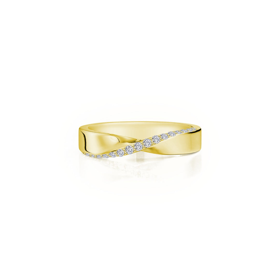 Two-Tone High-Polished Twisted Band