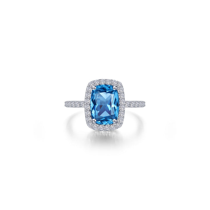 3.85 CTW Halo Cushion-Cut  Engagement Ring