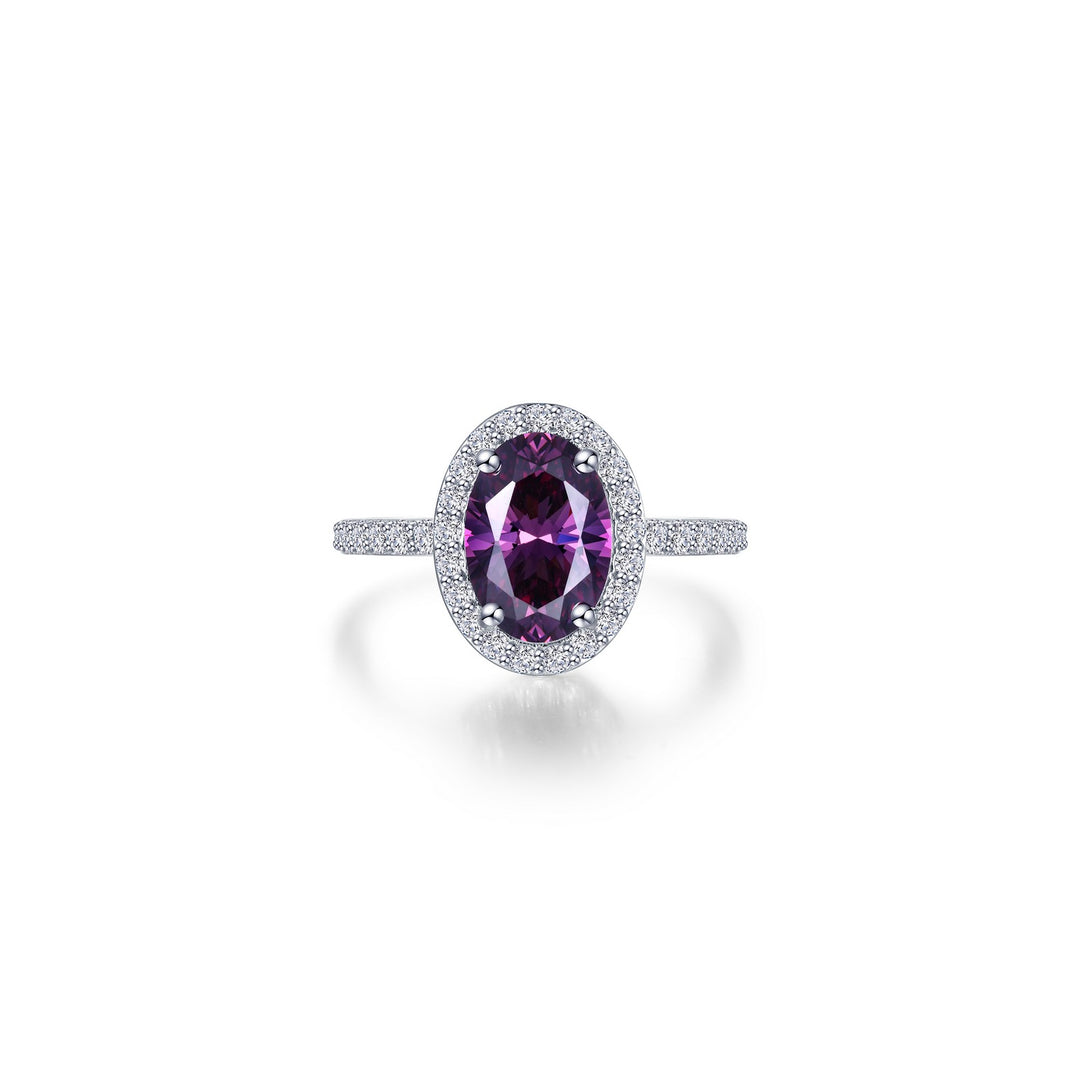 2.6 CTW Oval Halo Engagement Ring
