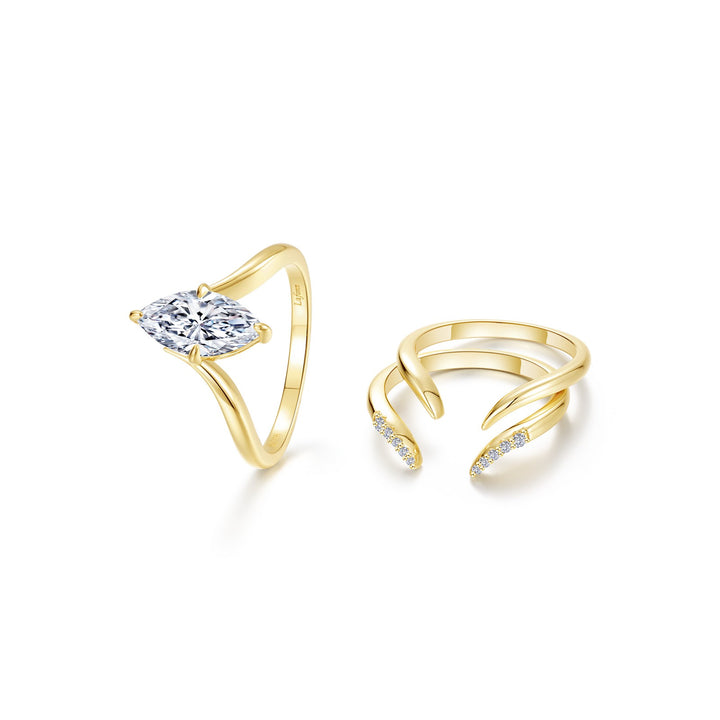 Marquise Muse Ring Set