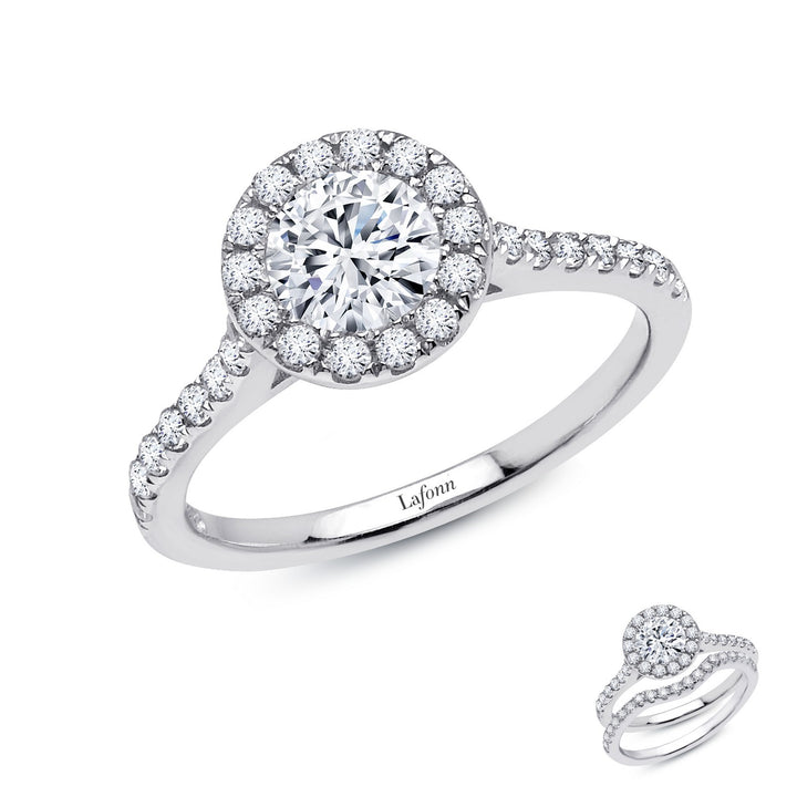 1.2 CTW Halo Engagement Ring