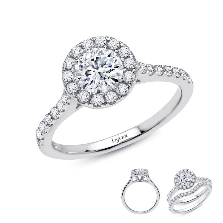 1.45 CTW Halo Engagement Ring