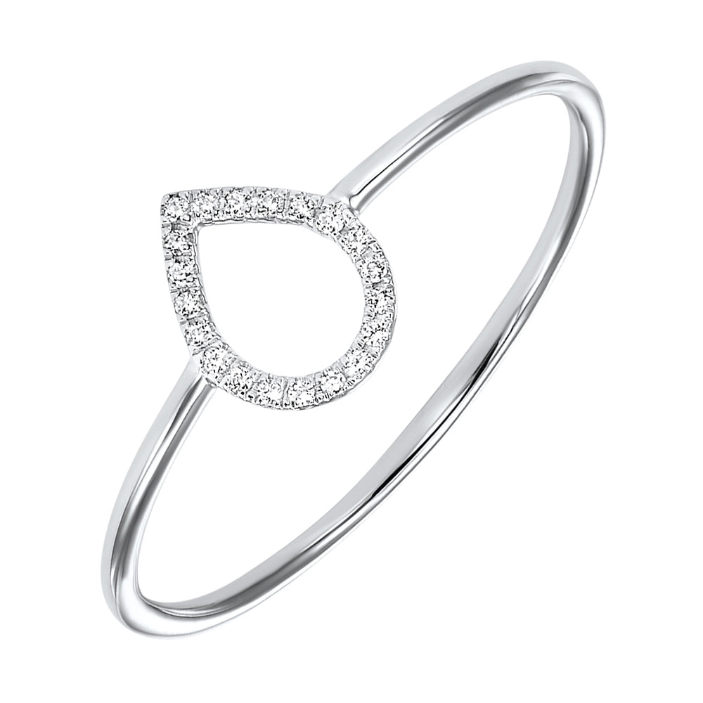 14Kt White Gold Diamond 1/20Ctw Ring