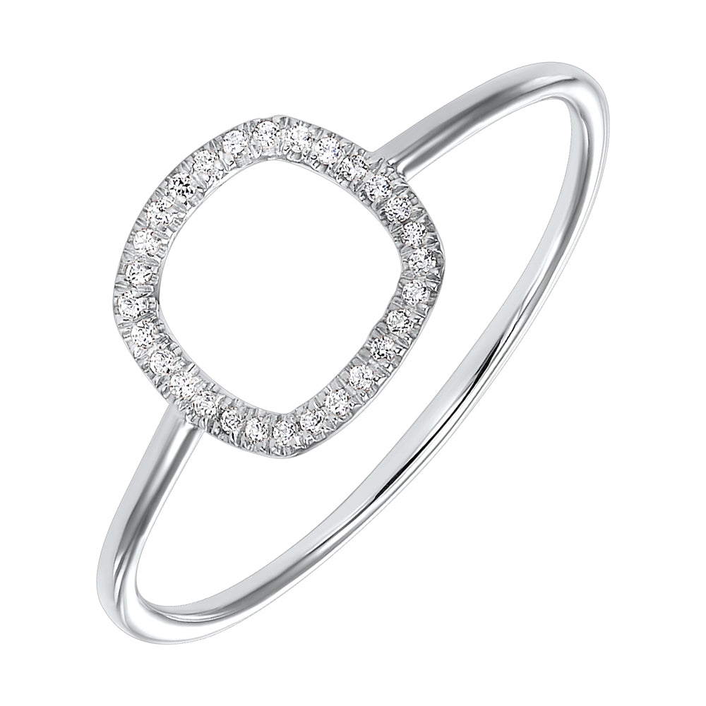 14Kt White Gold Diamond 1/20Ctw Ring