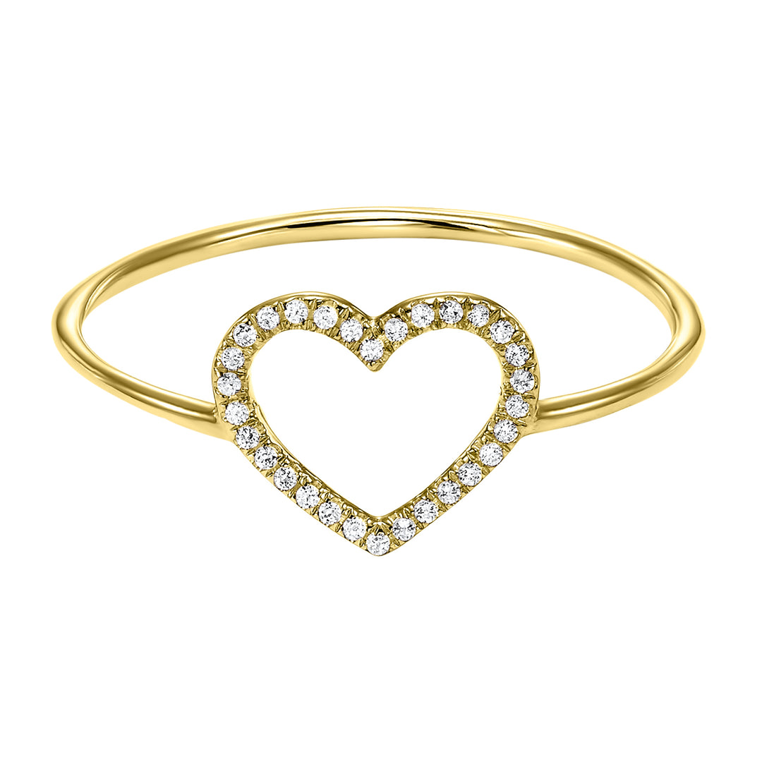 14Kt Yellow Gold Diamond 1/20Ctw Ring
