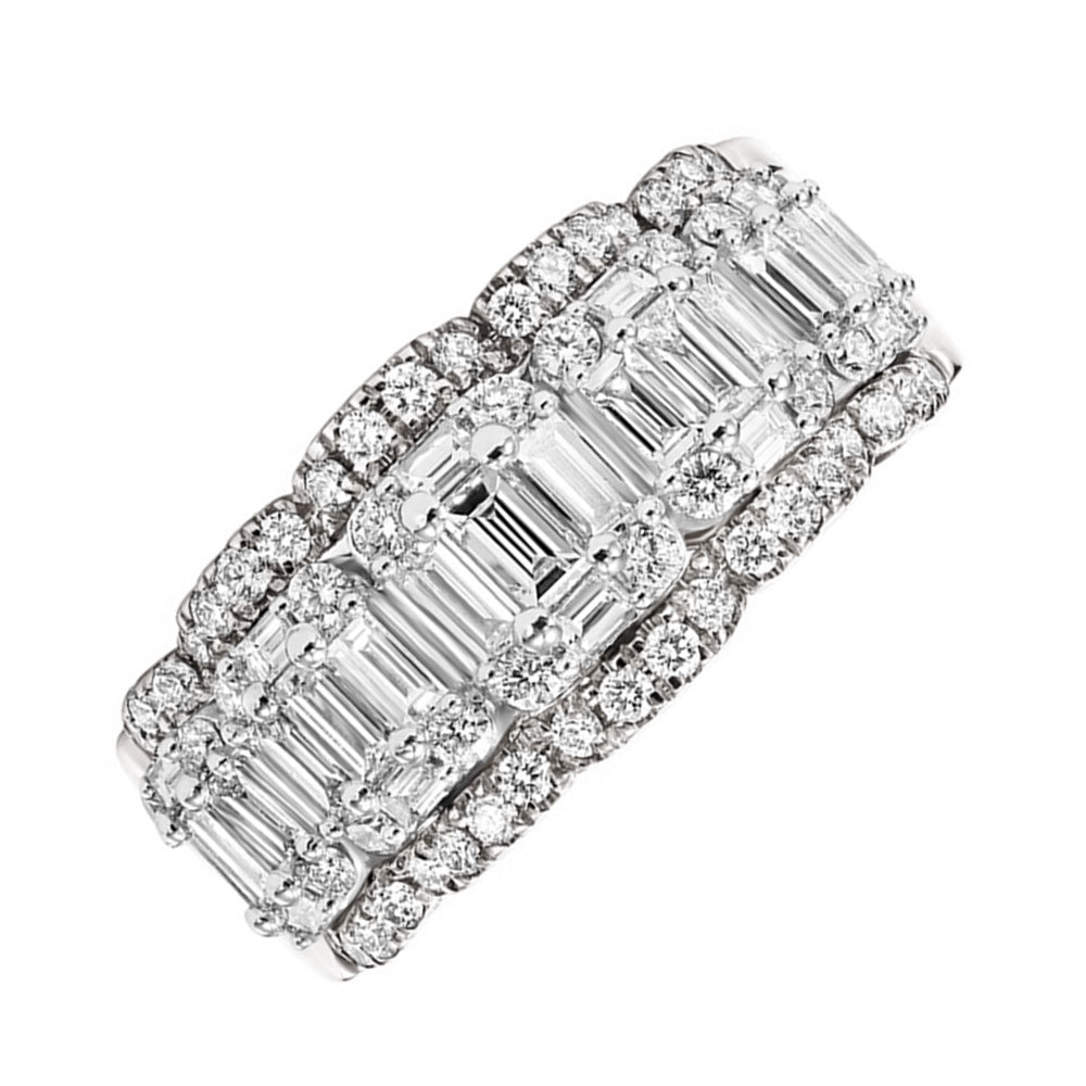 14Kt White Gold Diamond 1 5/8Ctw Ring