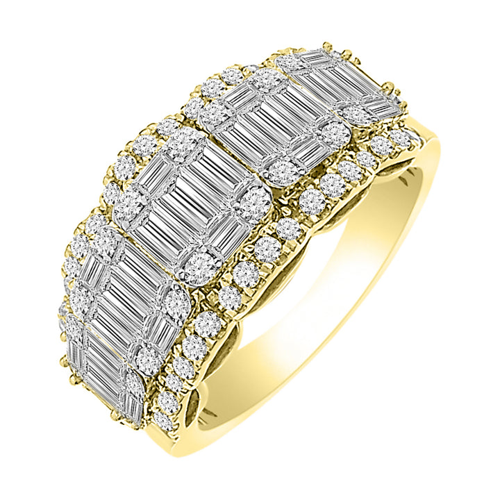 14Kt White Yellow Gold Diamond 1 5/8Ctw Ring