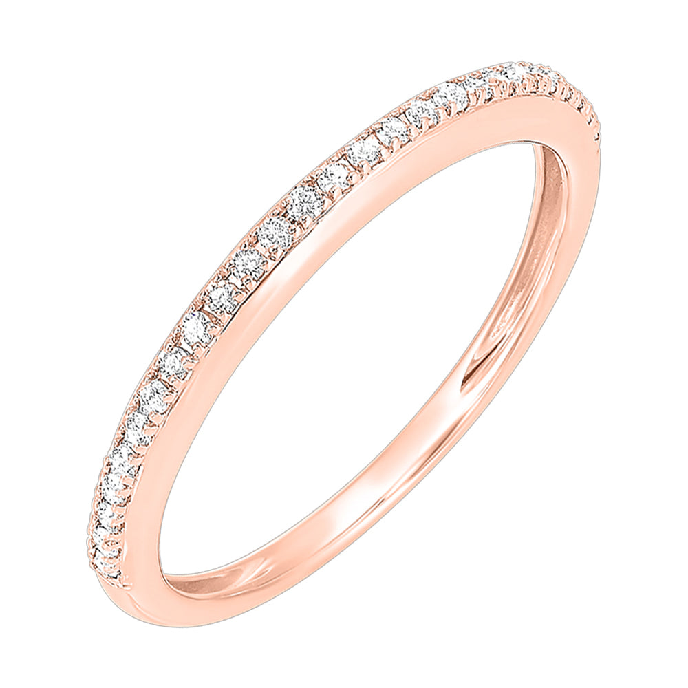 10Kt Rose Gold Diamond 1/8Ctw Ring