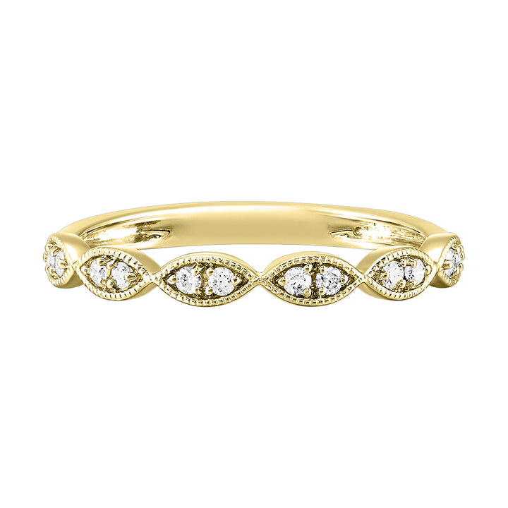 14Kt Yellow Gold Diamond 1/10Ctw Ring