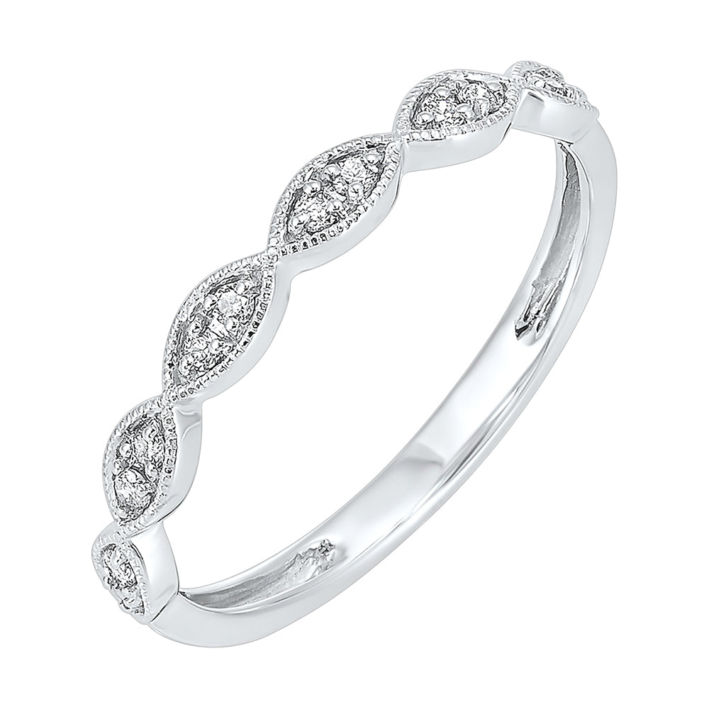 10Kt White Gold Diamond 1/10Ctw Ring