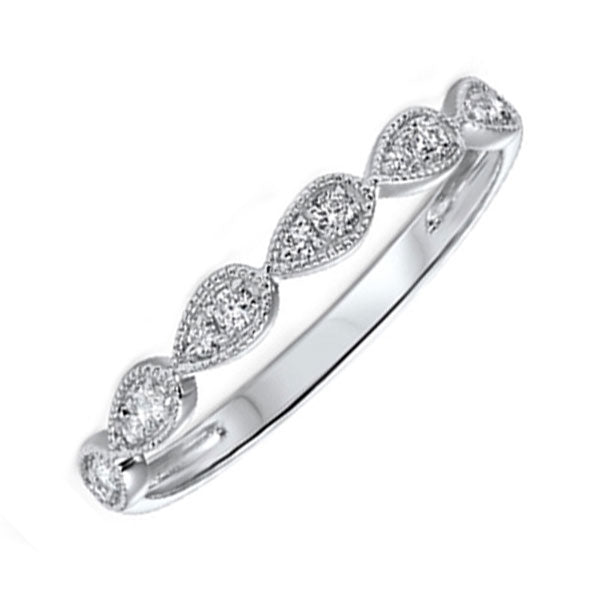 10Kt White Gold Diamond 1/8Ctw Ring