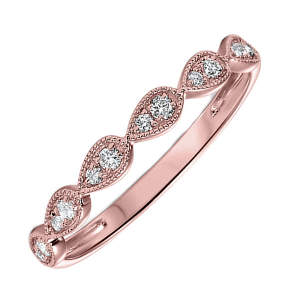 Platinum White Diamond 1/8Ctw Ring