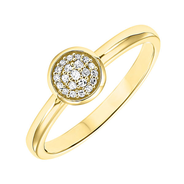 10Kt Yellow Gold Diamond 1/12Ctw Ring