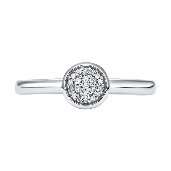 10Kt White Gold Diamond 1/12Ctw Ring