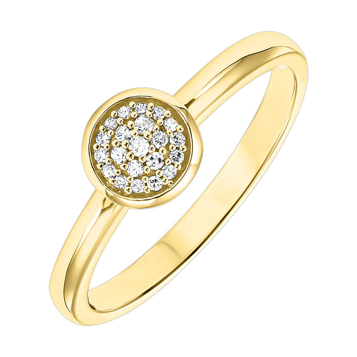 10Kt Yellow Gold Diamond 1/12Ctw Ring