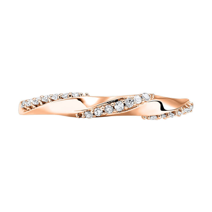 10Kt Rose Gold Diamond 1/8Ctw Ring