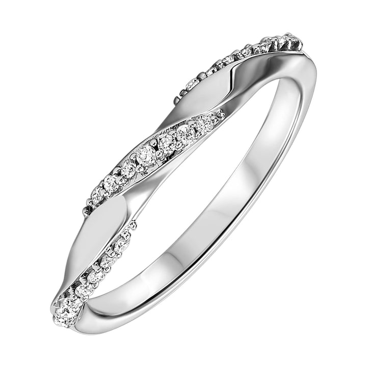 10Kt White Gold Diamond 1/8Ctw Ring