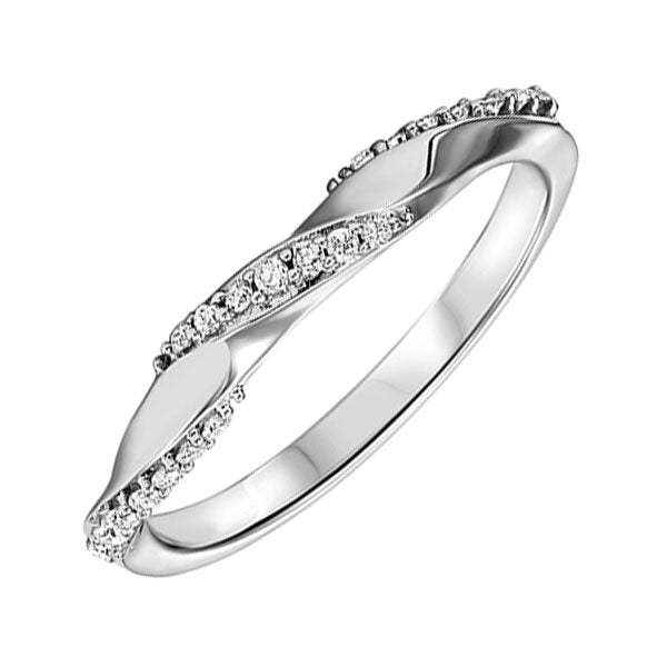 10Kt White Gold Diamond 1/8Ctw Ring