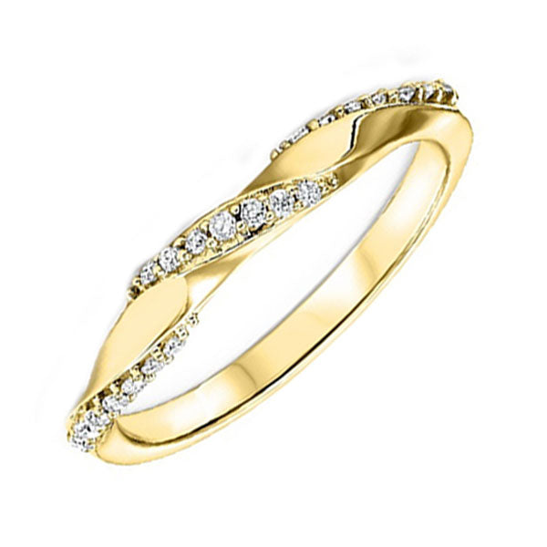 14Kt Yellow Gold Diamond 1/8Ctw Ring