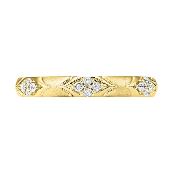 10Kt Yellow Gold Diamond 1/8Ctw Ring