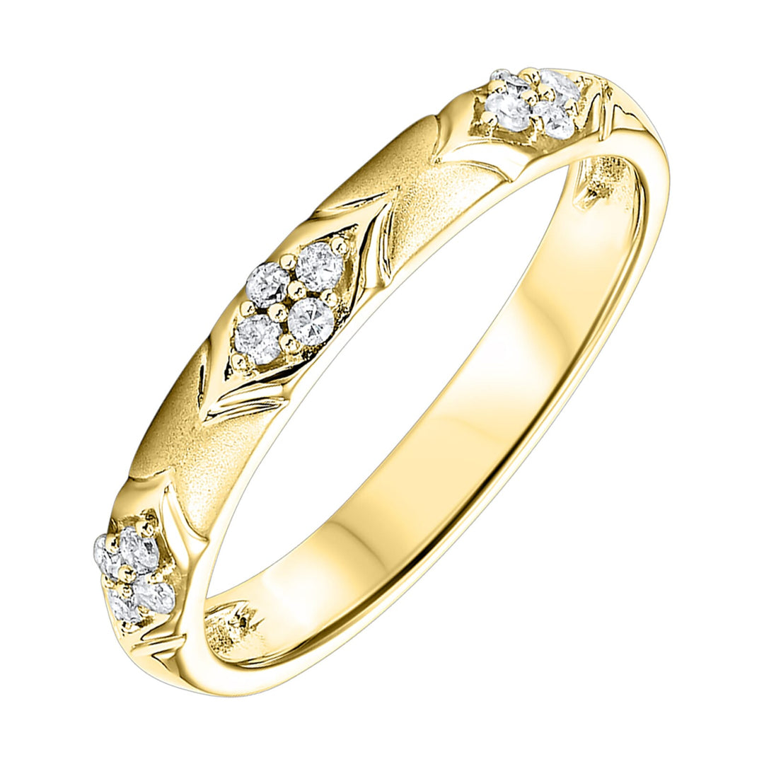 10Kt Yellow Gold Diamond 1/8Ctw Ring