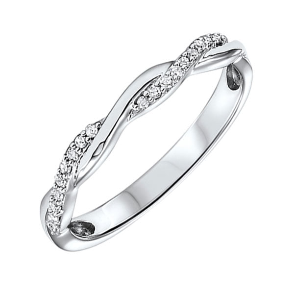 10Kt White Gold Diamond 1/10Ctw Ring