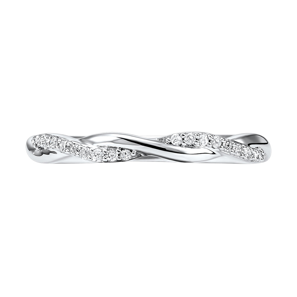 14Kt White Gold Diamond 1/10Ctw Ring