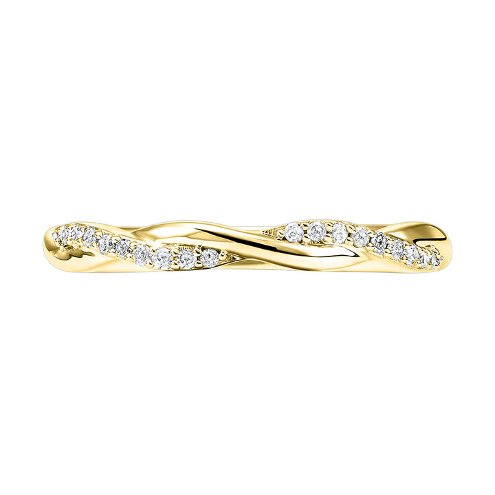 14Kt Yellow Gold Diamond 1/10Ctw Ring