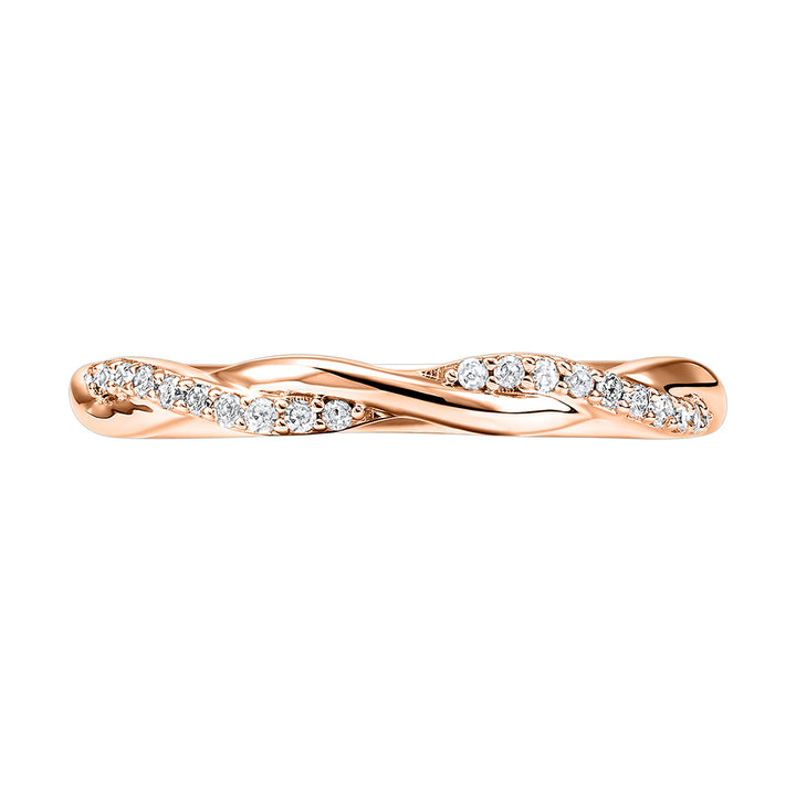 10Kt Rose Gold Diamond 1/10Ctw Ring