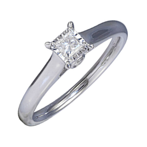 14Kt White Gold Diamond 1/4Ctw Ring