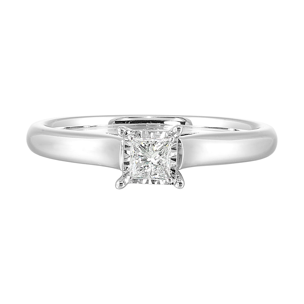 14Kt White Gold Diamond 1/4Ctw Ring