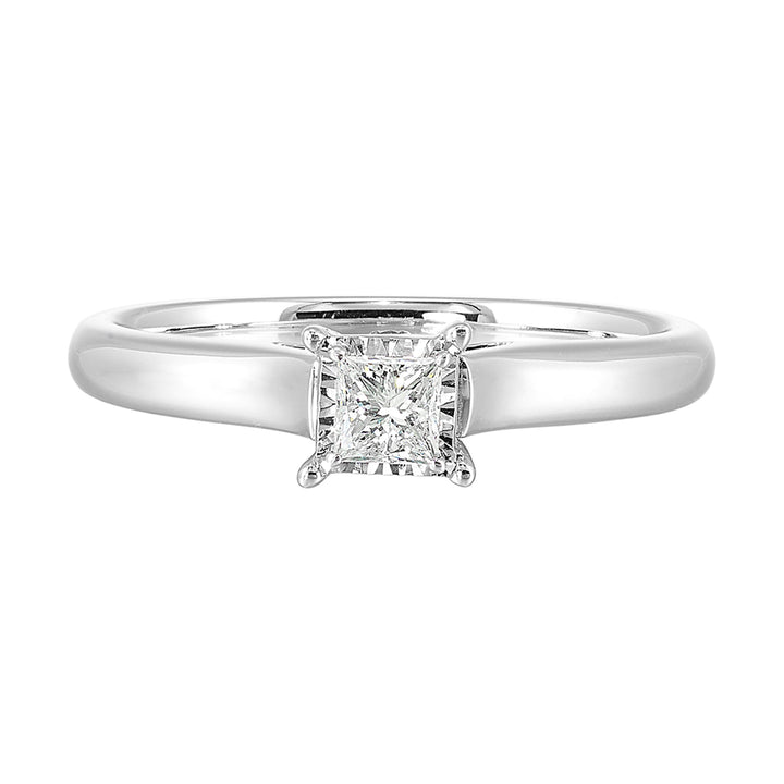 14Kt White Gold Diamond 1/4Ctw Ring