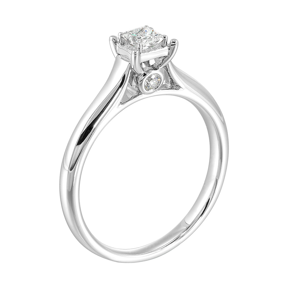 14Kt White Gold Diamond 1/4Ctw Ring
