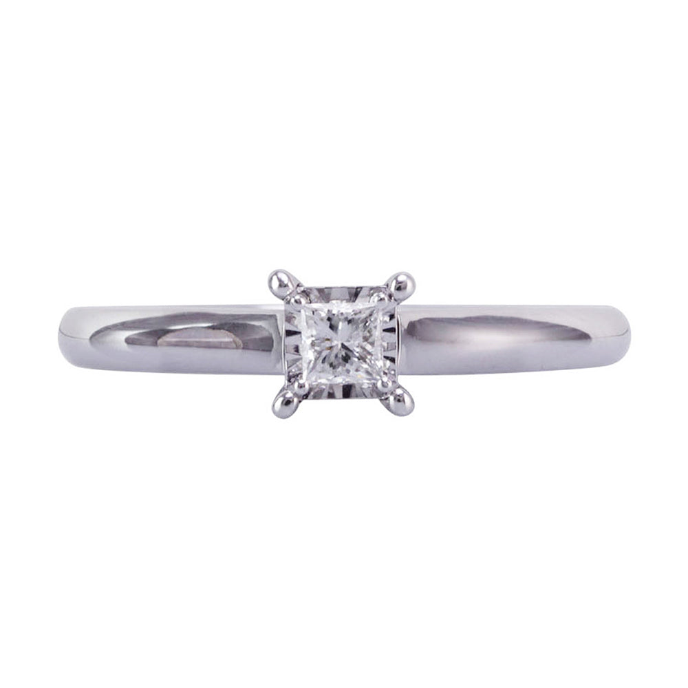 14Kt White Gold Diamond 3/4Ctw Ring