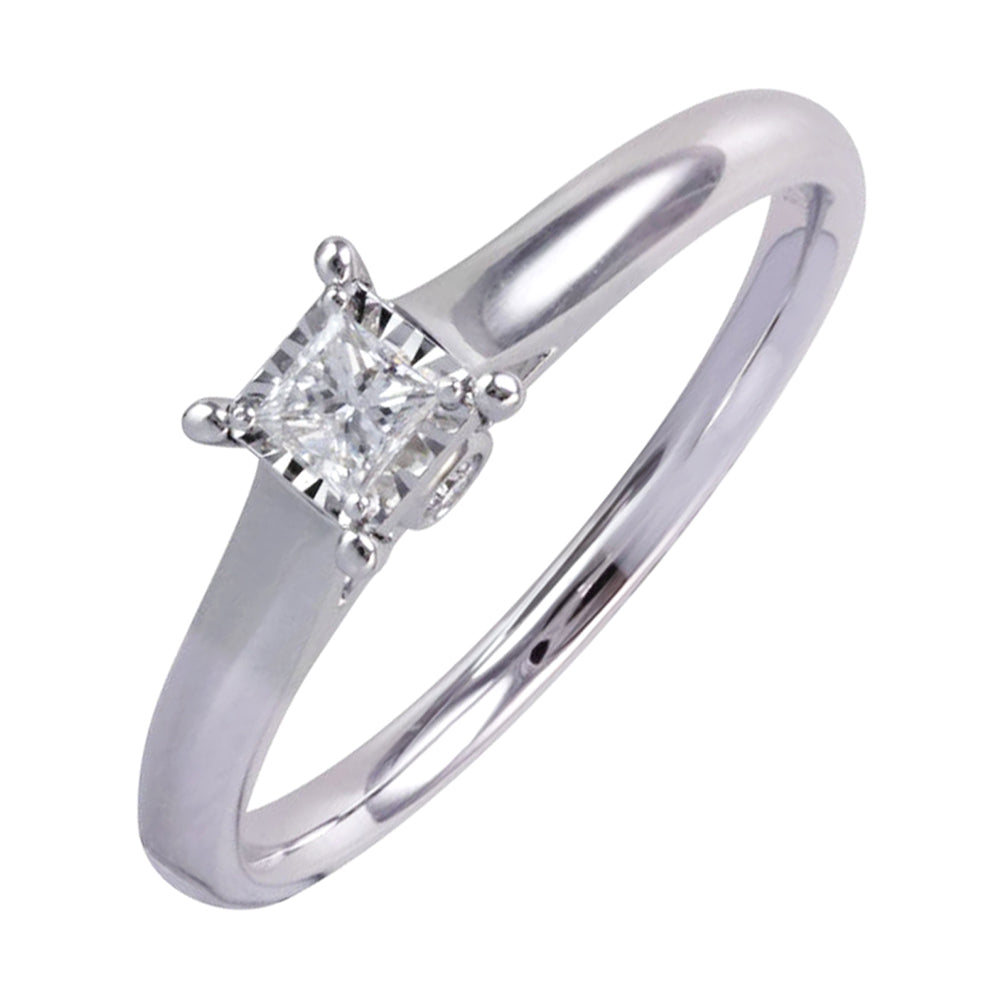 14Kt White Gold Diamond 3/4Ctw Ring