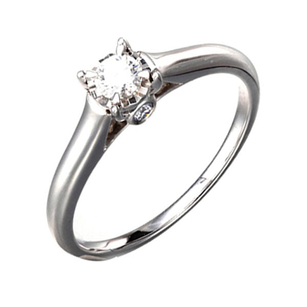 14Kt White Gold Diamond 1/4Ctw Ring