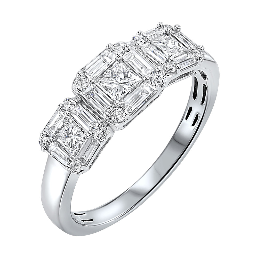 14Kt White Gold Diamond 1Ctw Ring