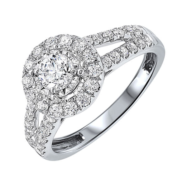 14Kt White Gold Diamond 1Ctw Ring
