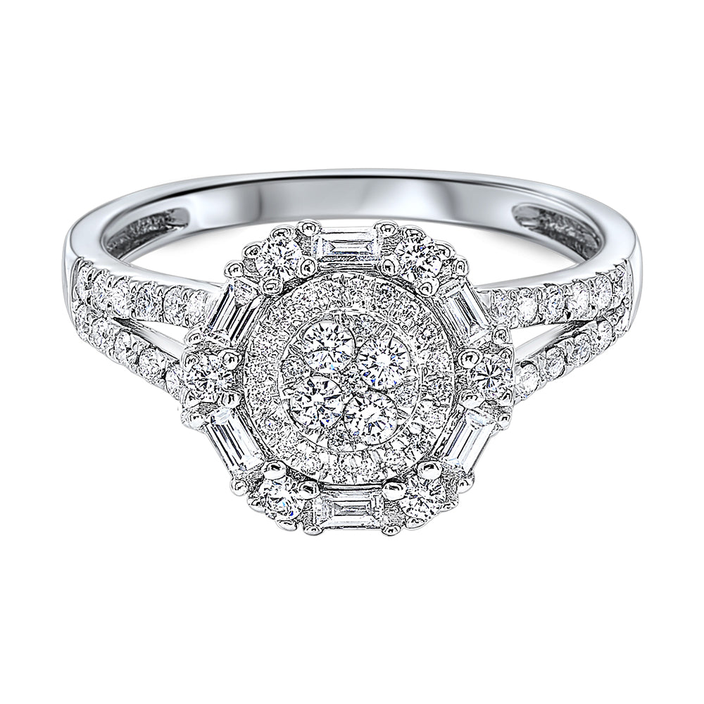 14Kt White Gold Diamond 5/8Ctw Ring