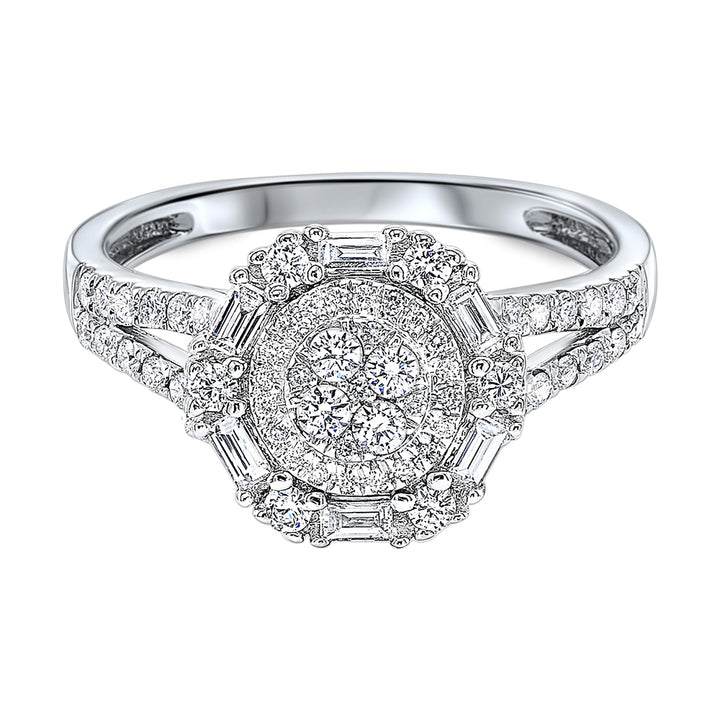 14Kt White Gold Diamond 5/8Ctw Ring