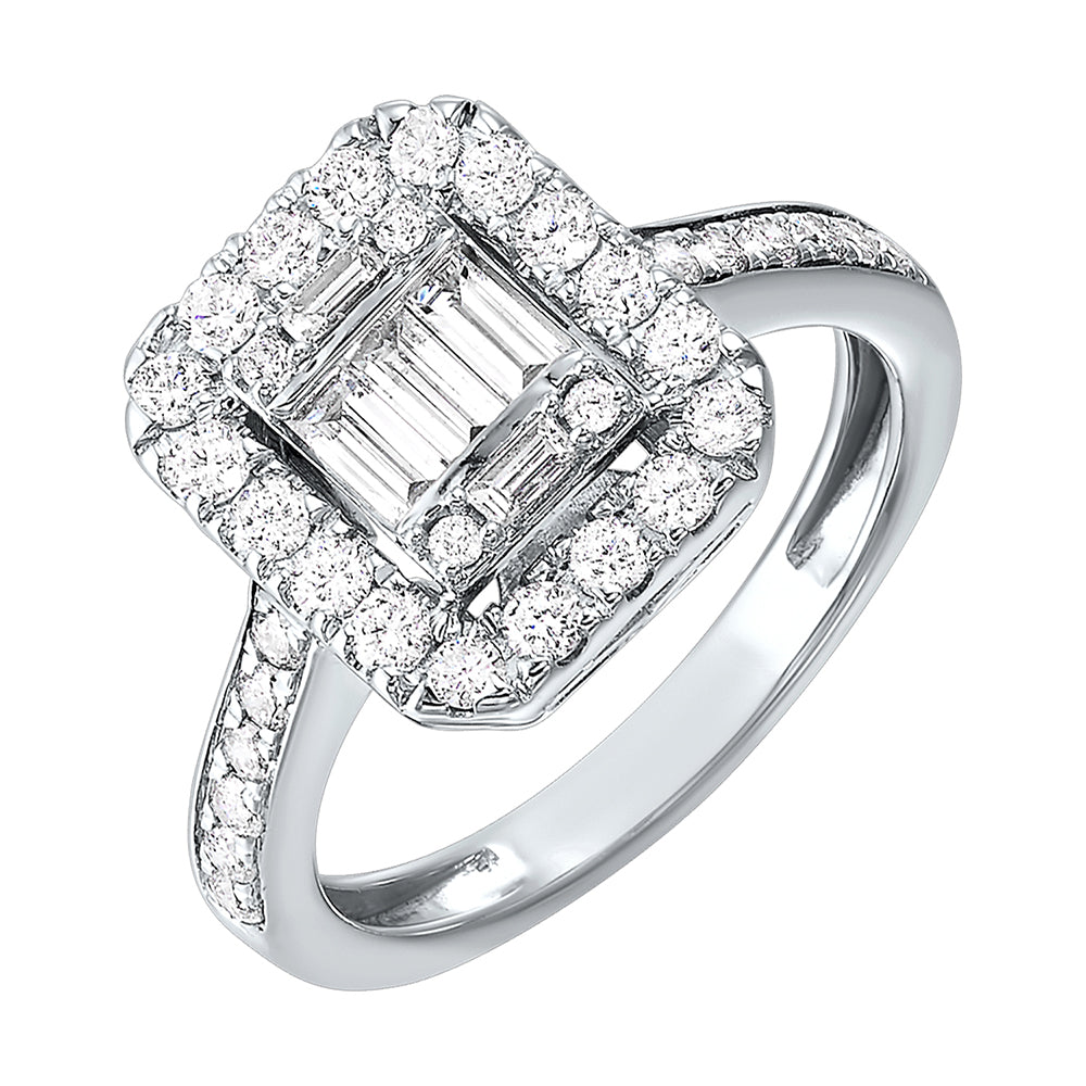 14Kt White Gold Diamond 1/3Ctw Ring