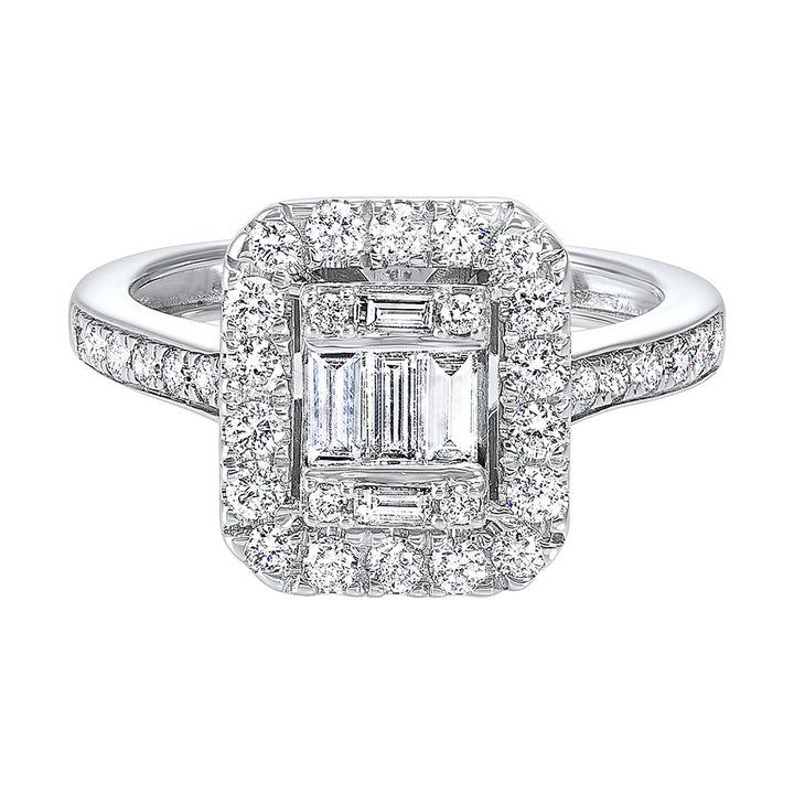 14Kt White Gold Diamond 1/3Ctw Ring