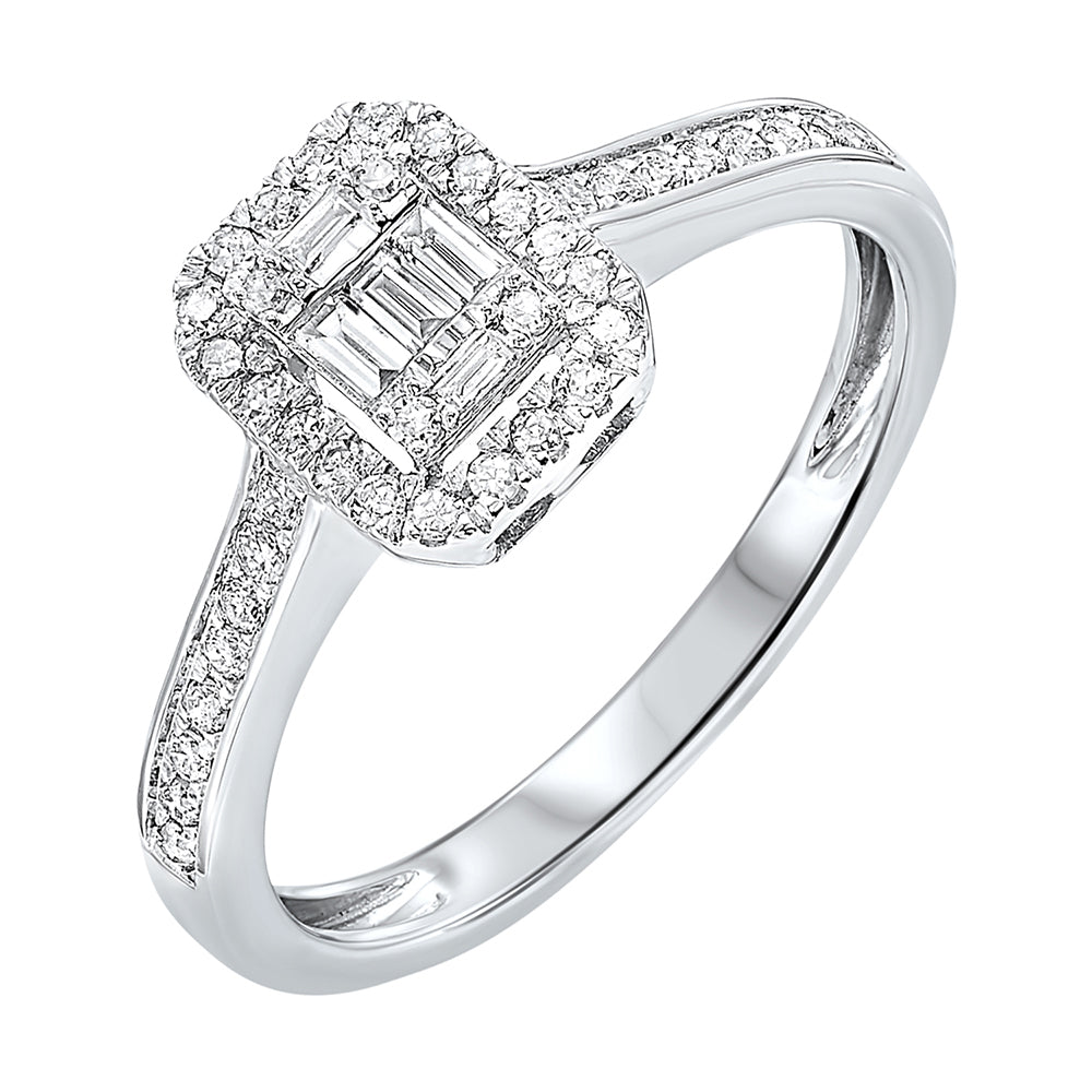 14Kt White Gold Diamond 1/2Ctw Ring