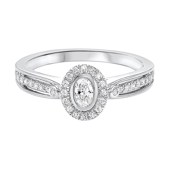 14Kt White Gold Diamond 1/3Ctw Ring