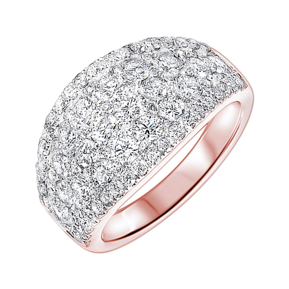 14Kt Rose Gold Diamond 2 1/4Ctw Ring