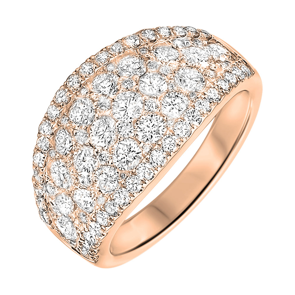 14Kt Rose Gold Diamond 2 1/4Ctw Ring
