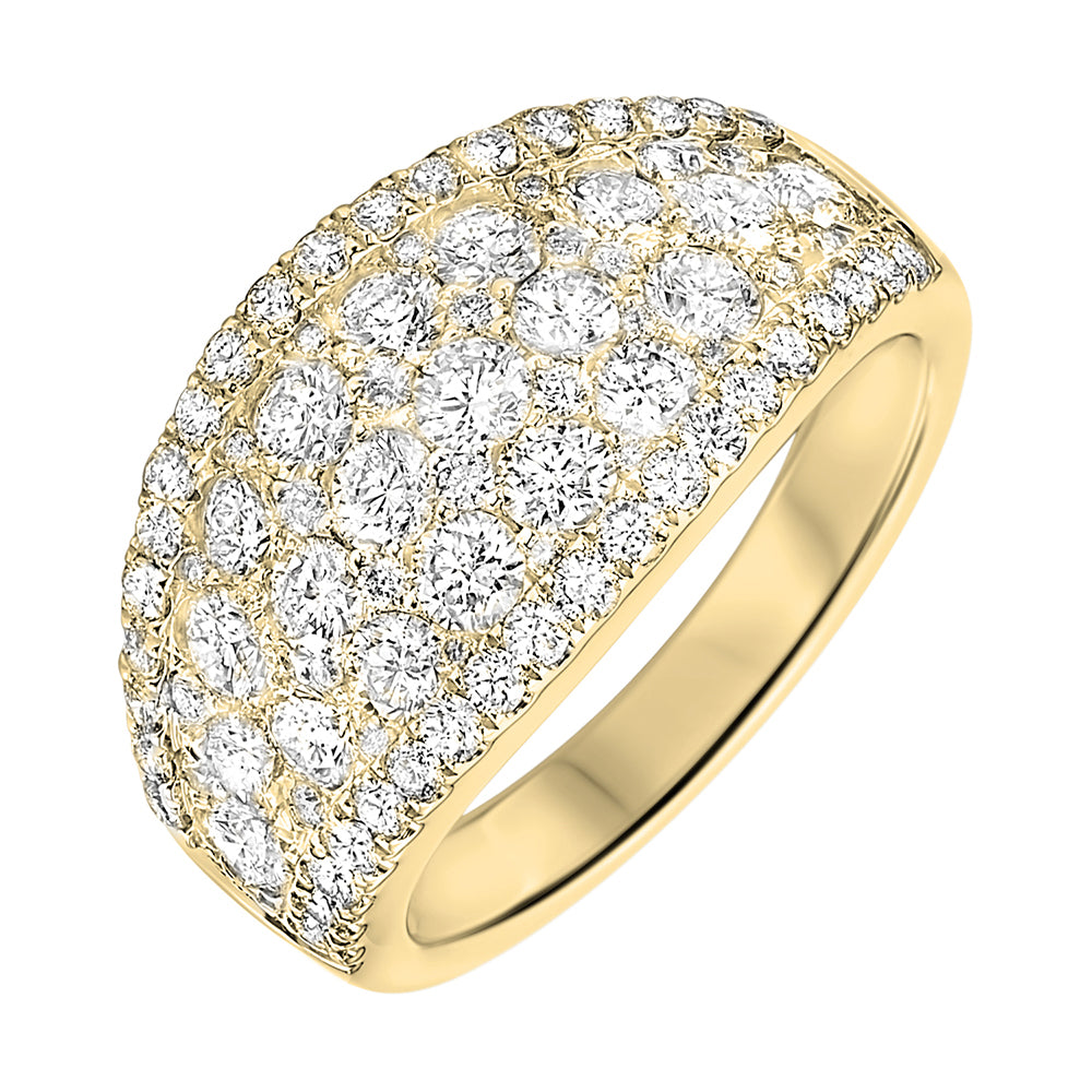 14Kt Yellow Gold Diamond 2 1/4Ctw Ring