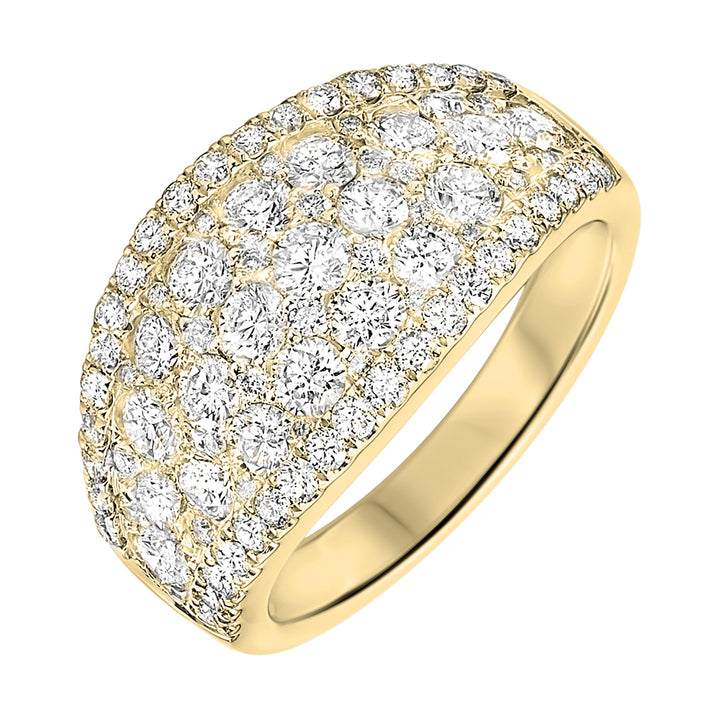 14Kt Yellow Gold Diamond 2 1/4Ctw Ring